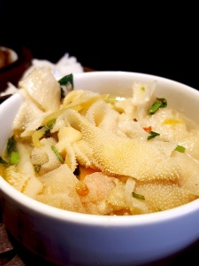 Beef tripe with Ginger and Scallions, One Dimsum, Hong Kong
